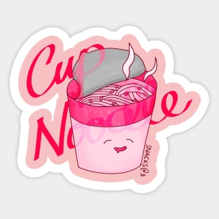 PINK Cup Noodles Sticker